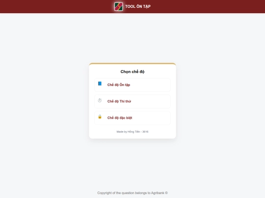 Tool trac nghiem screenshot