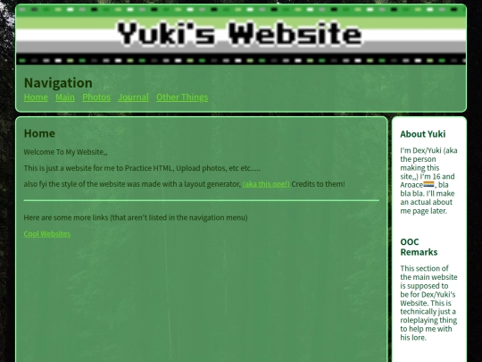 yukiswebsite screenshot