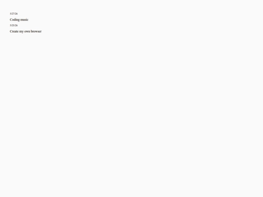 Other-Pages/Writing/Archive/Diary/Todo screenshot