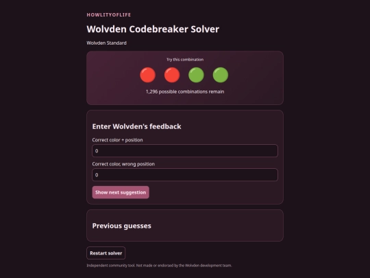 holmod-codebreaker-site screenshot