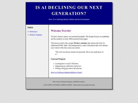 Website screenshot