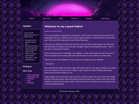Website screenshot