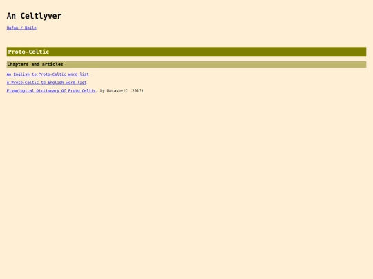 iaith/protoceltic screenshot