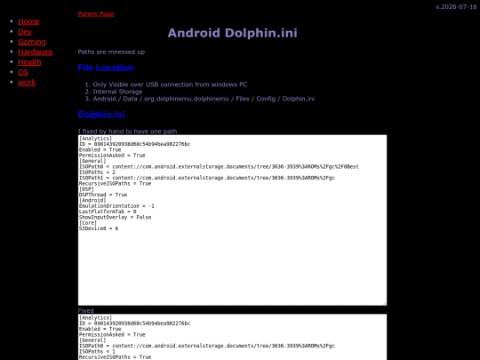 gaming/emu/android/dolphin/dolphin_ini screenshot