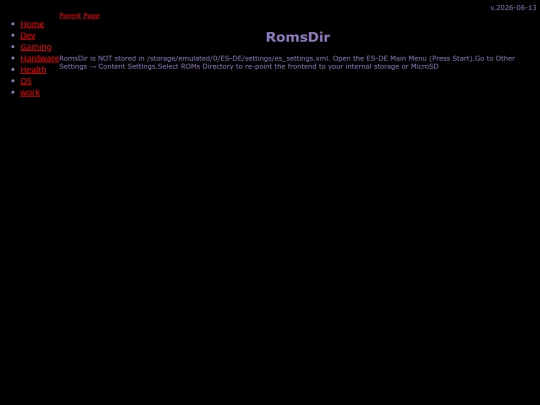 gaming/emu/android/esde/RomsDir screenshot