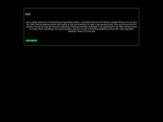 walks/start screenshot