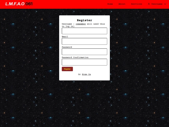 Website screenshot