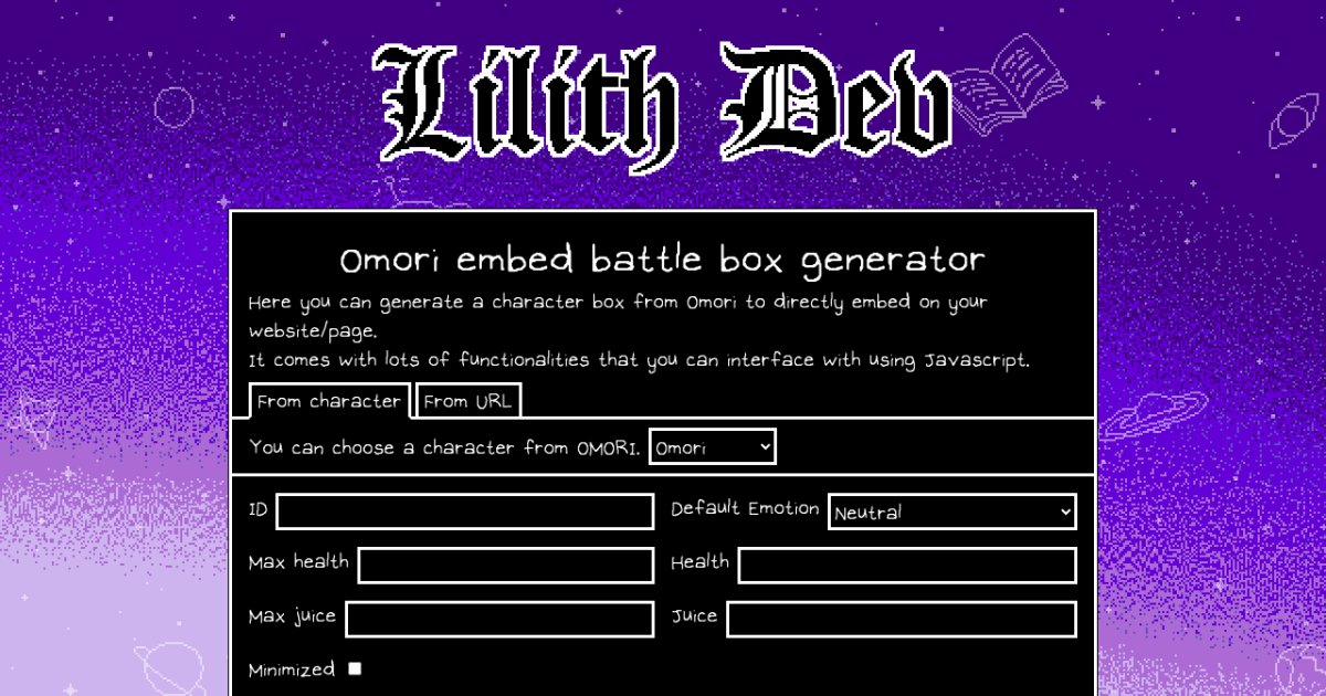 Omori battle box generator