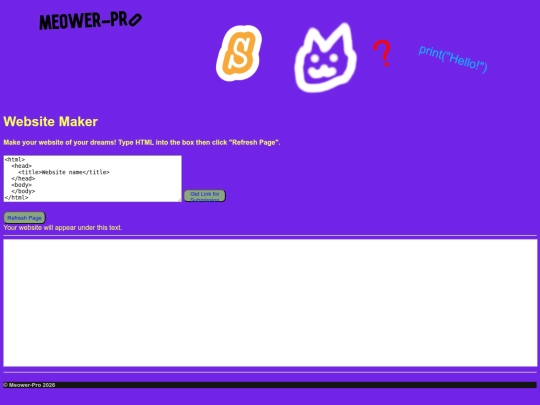 Website screenshot