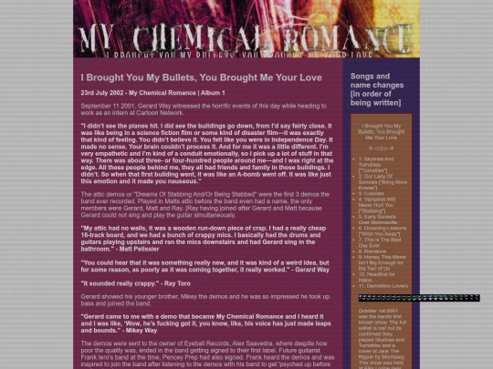 mcr/Bullets screenshot
