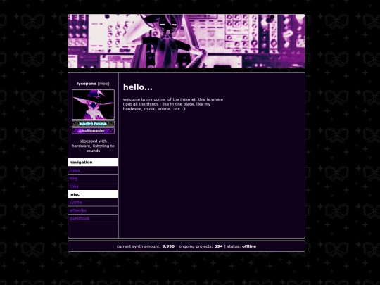 Website screenshot