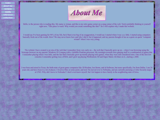 aboutme screenshot