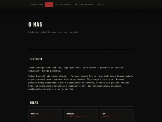 o-nas screenshot