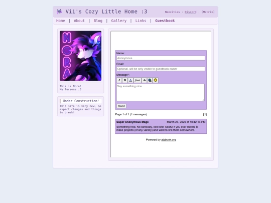 Website screenshot