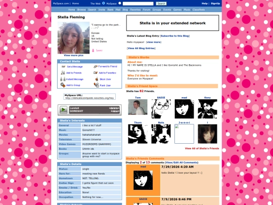 myspace screenshot