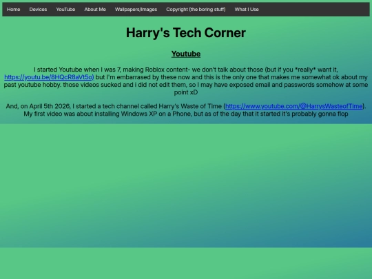 Website screenshot