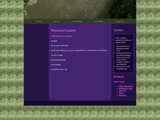 Website screenshot