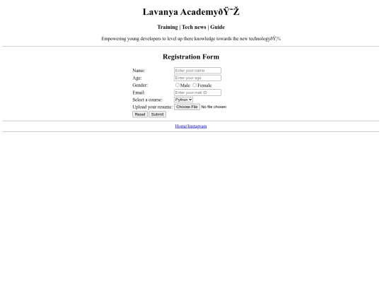 Website screenshot