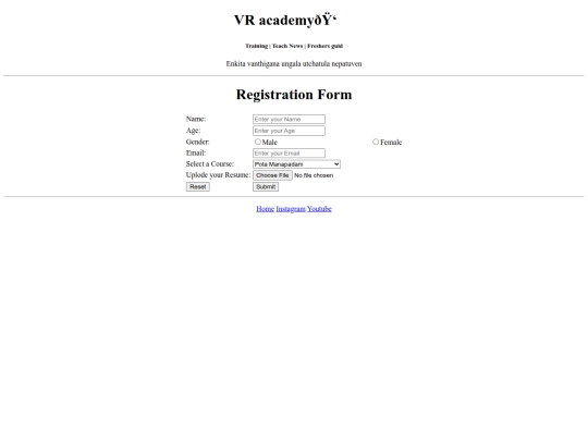 Website screenshot