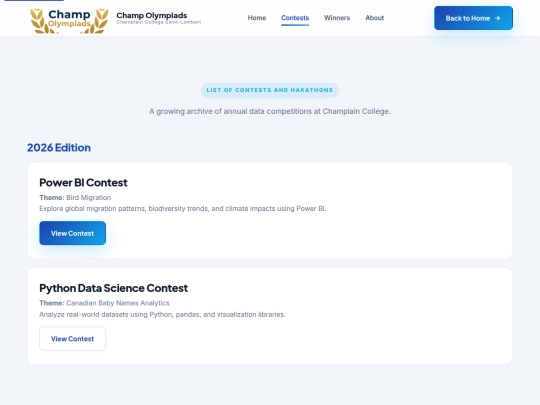 contests screenshot