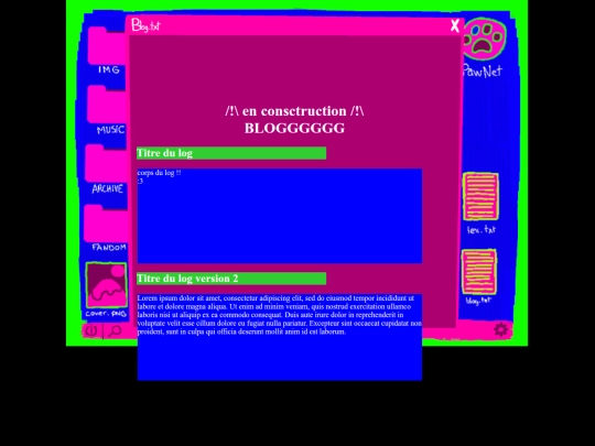 blog screenshot