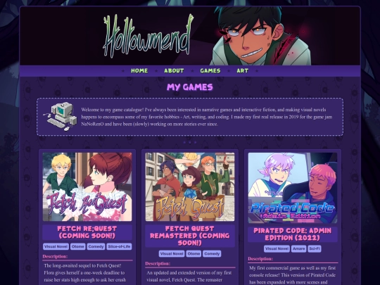 Website screenshot
