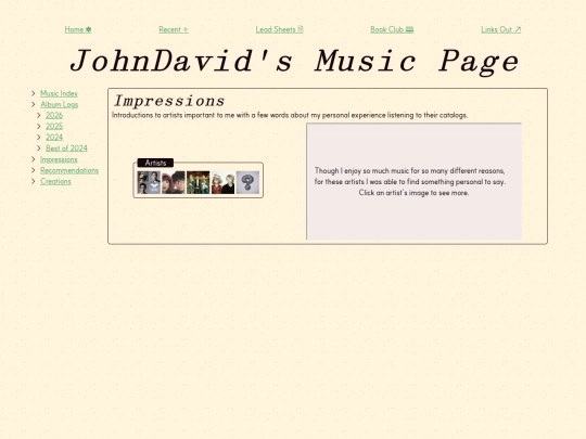 music/impressions screenshot