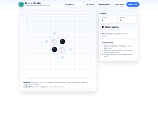 Reversi screenshot