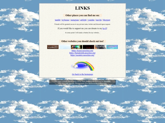 links screenshot