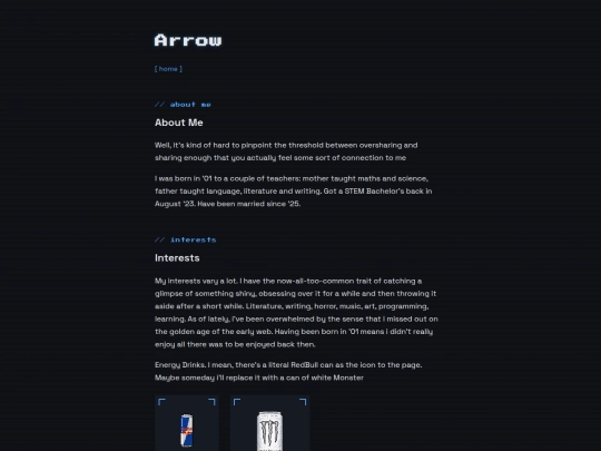 pages/bio screenshot