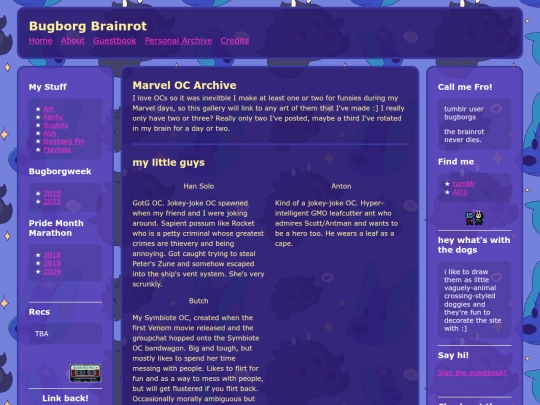 Website screenshot