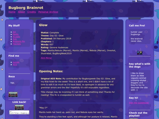 Website screenshot