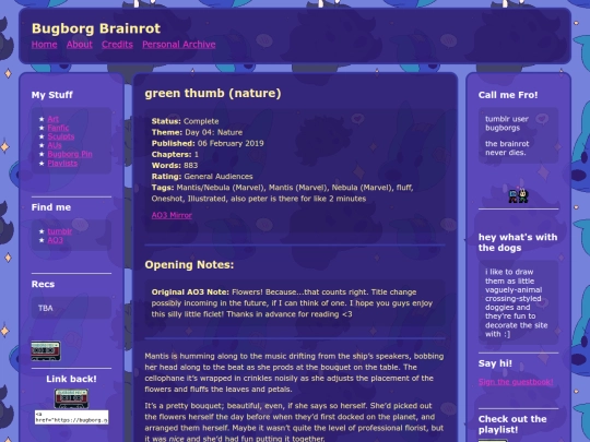 Website screenshot