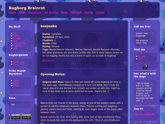 Website screenshot