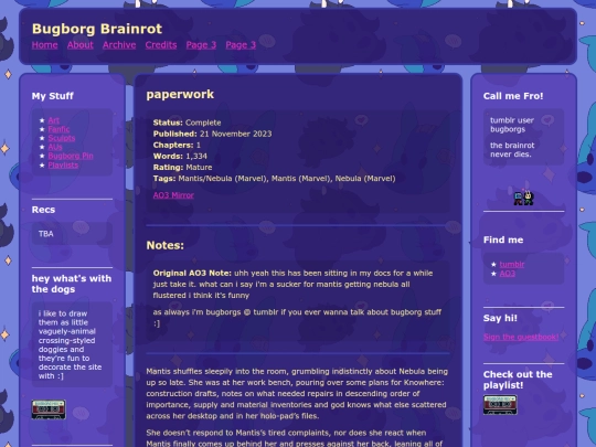Website screenshot
