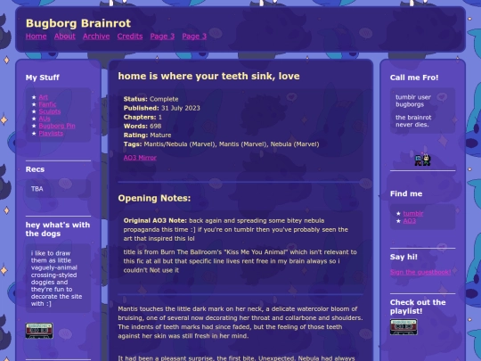 Website screenshot