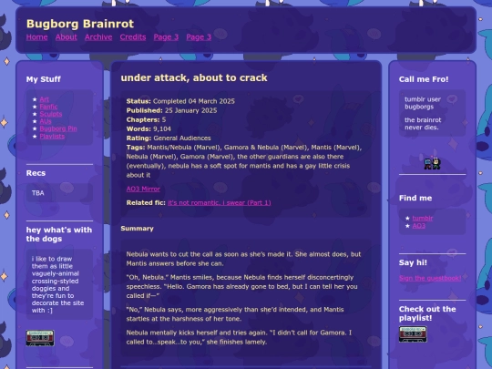 Website screenshot