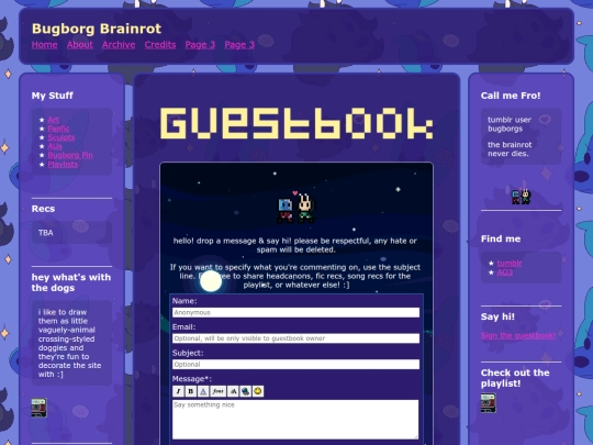 Website screenshot