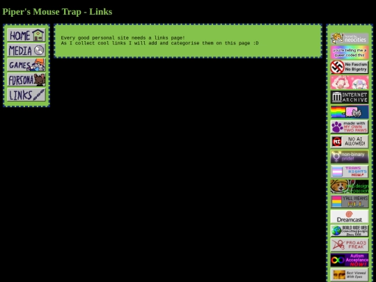 links screenshot