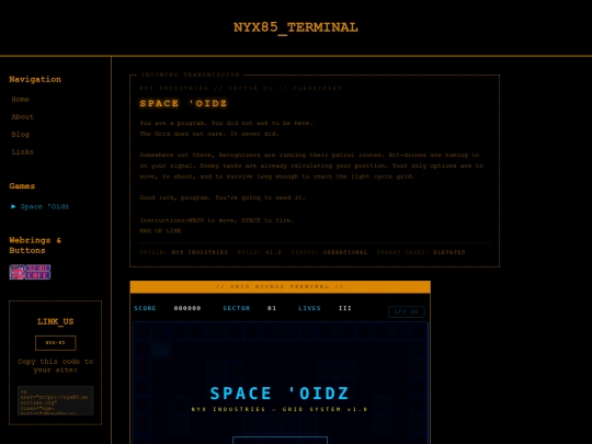 Website screenshot