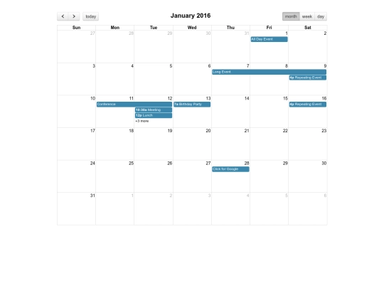 plugins/fullcalendar/demos/agenda-views screenshot