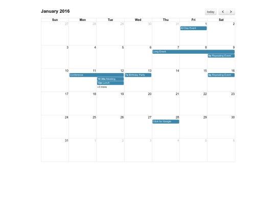plugins/fullcalendar/demos/default screenshot