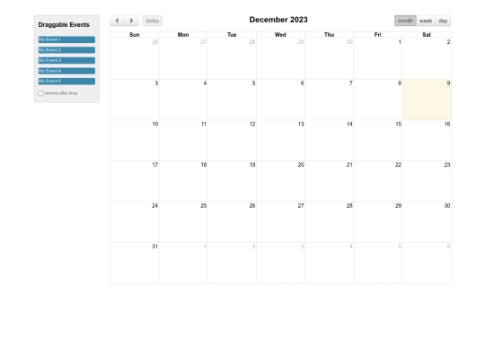 plugins/fullcalendar/demos/external-dragging screenshot