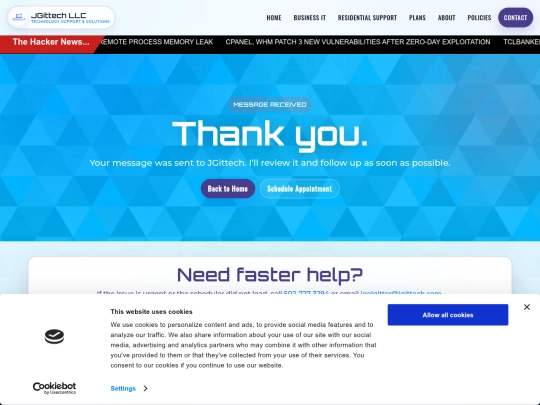 Website screenshot