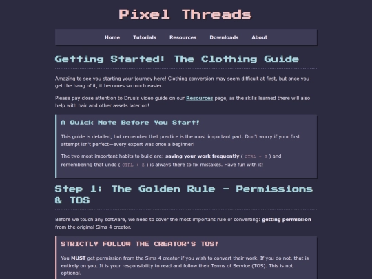 Website screenshot
