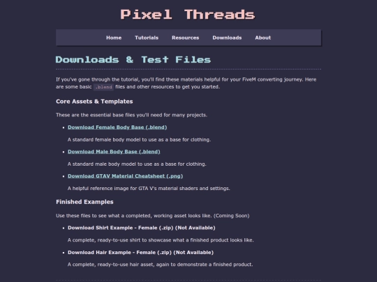 Website screenshot