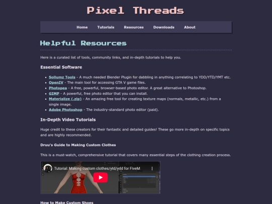Website screenshot