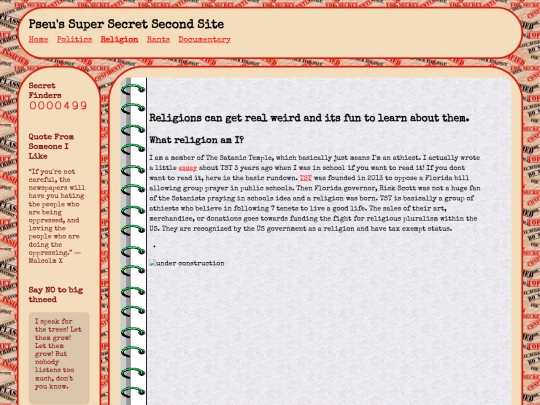 Religion screenshot