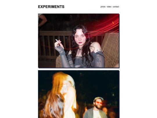 experiments screenshot