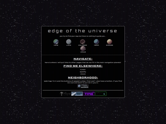 links screenshot